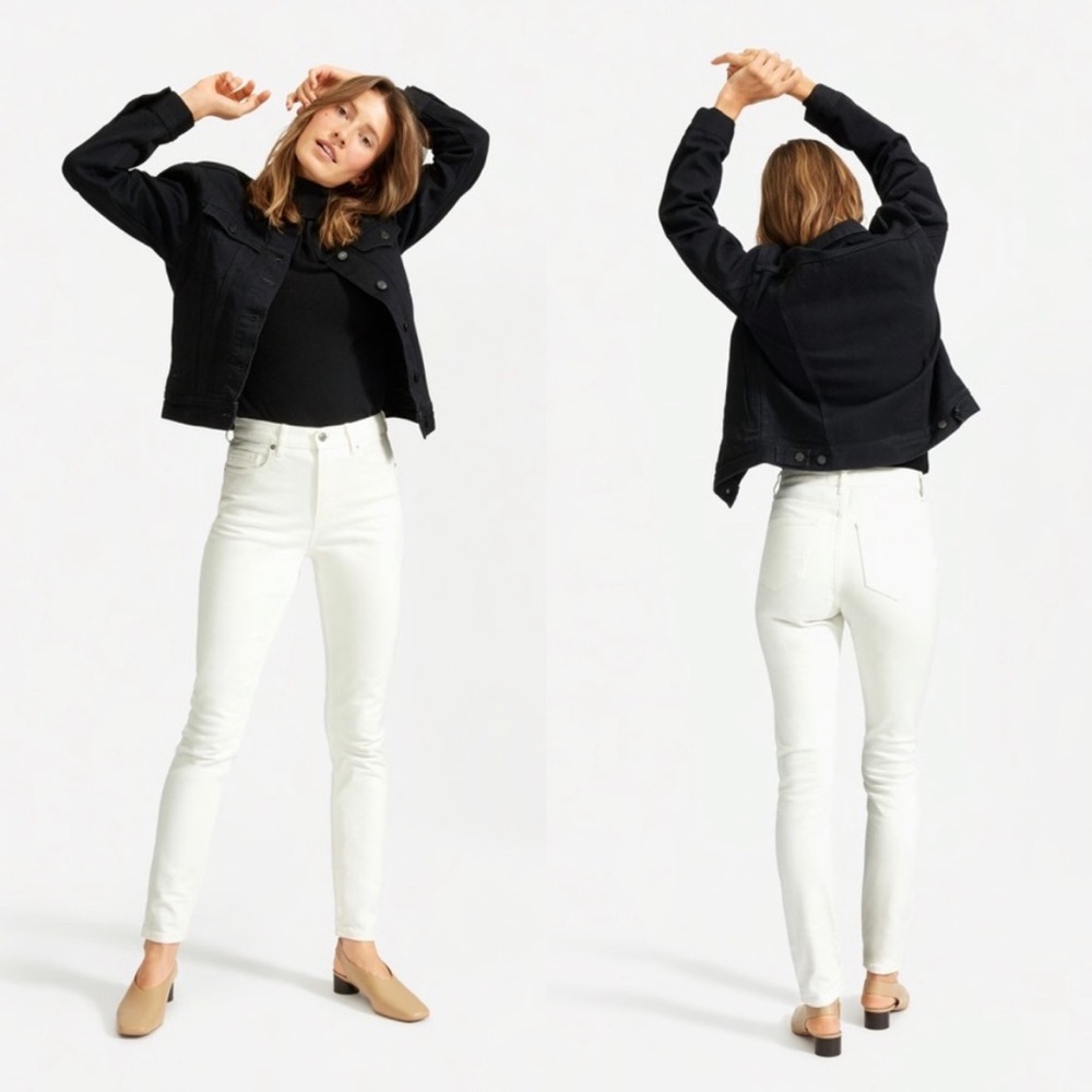 Everlane Bone High Rise Skinny Jean